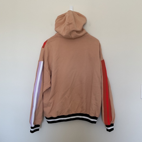 PE Nation Organic Cotton Nude Collision Hoodie Sweatshirt XS Oversized Boho Cozy - Picture 5 of 11